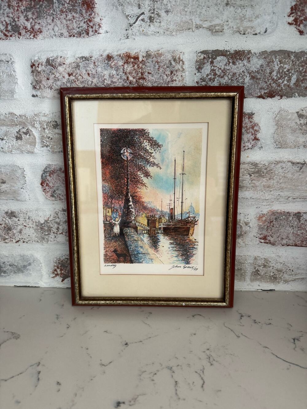 Vintage John Speirs Signed Dated London Lithograph Limited Edition 1979